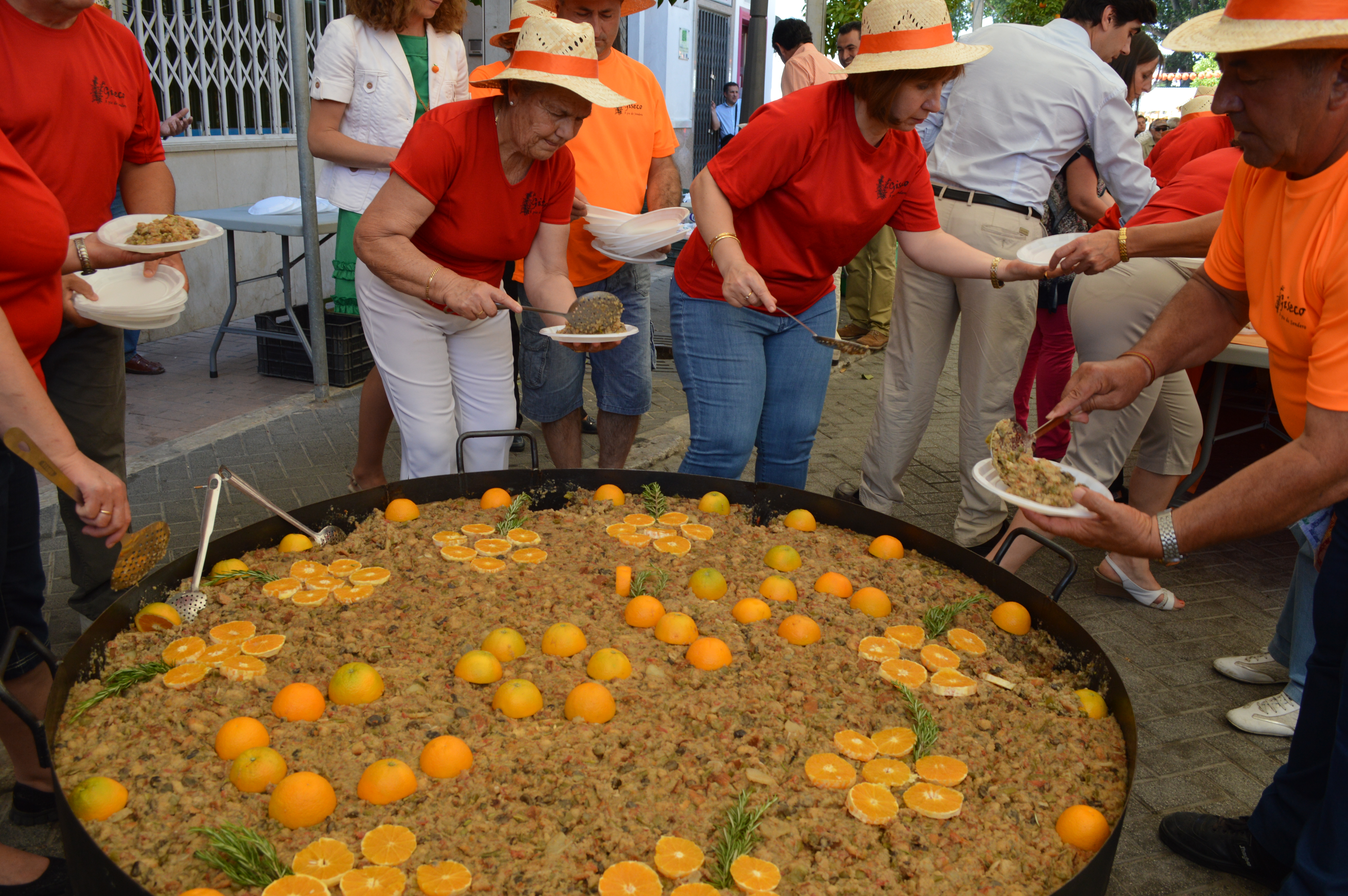 Sopa hervía en la Fiesta de la Naranja de Coín (Málaga)