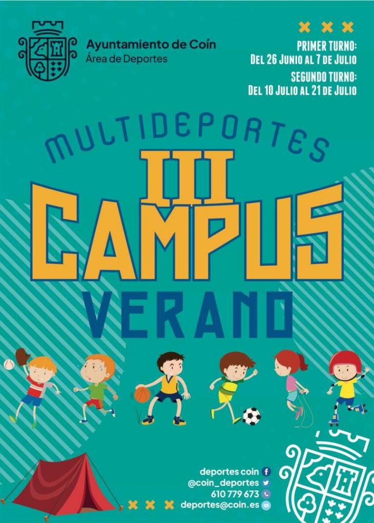 Cartel III Campus de Verano multideporte