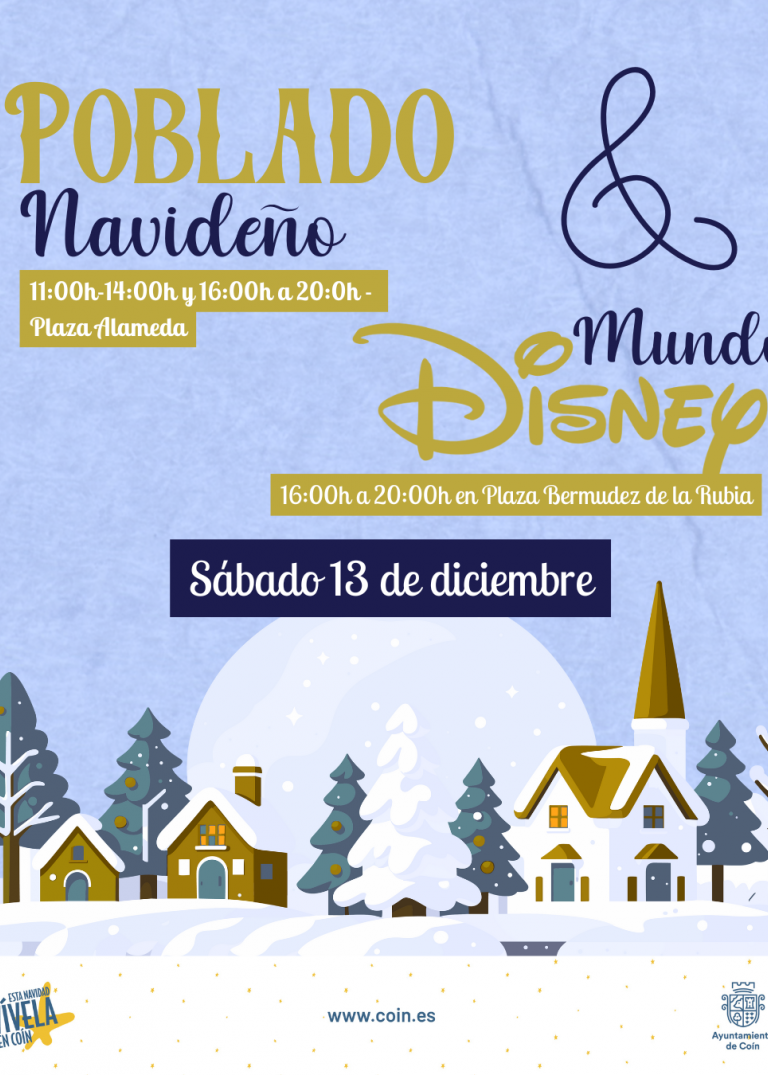 poblado navideño y mundo disney