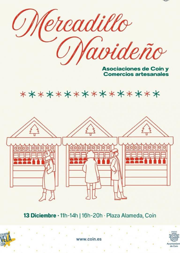 MERCADO NAVIDEÑO Y POBLADO CON PAPÁ NOEL