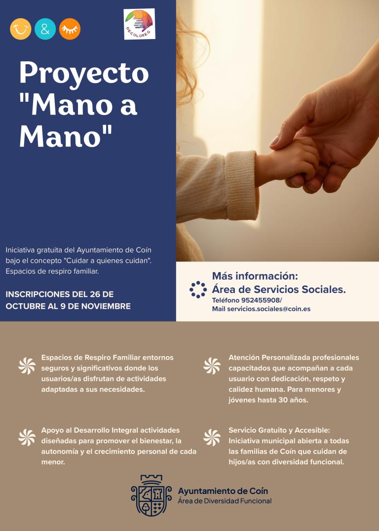 El programa Mano a Mano busca favorecer la atención a cuidadores en Coin