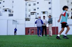 Renovación integral césped artificial campo de fútbol de la Fuensanta